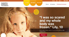 Desktop Screenshot of childhood.org.au