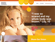 Tablet Screenshot of childhood.org.au