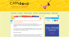 Desktop Screenshot of childhood.org.br