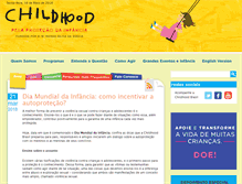 Tablet Screenshot of childhood.org.br